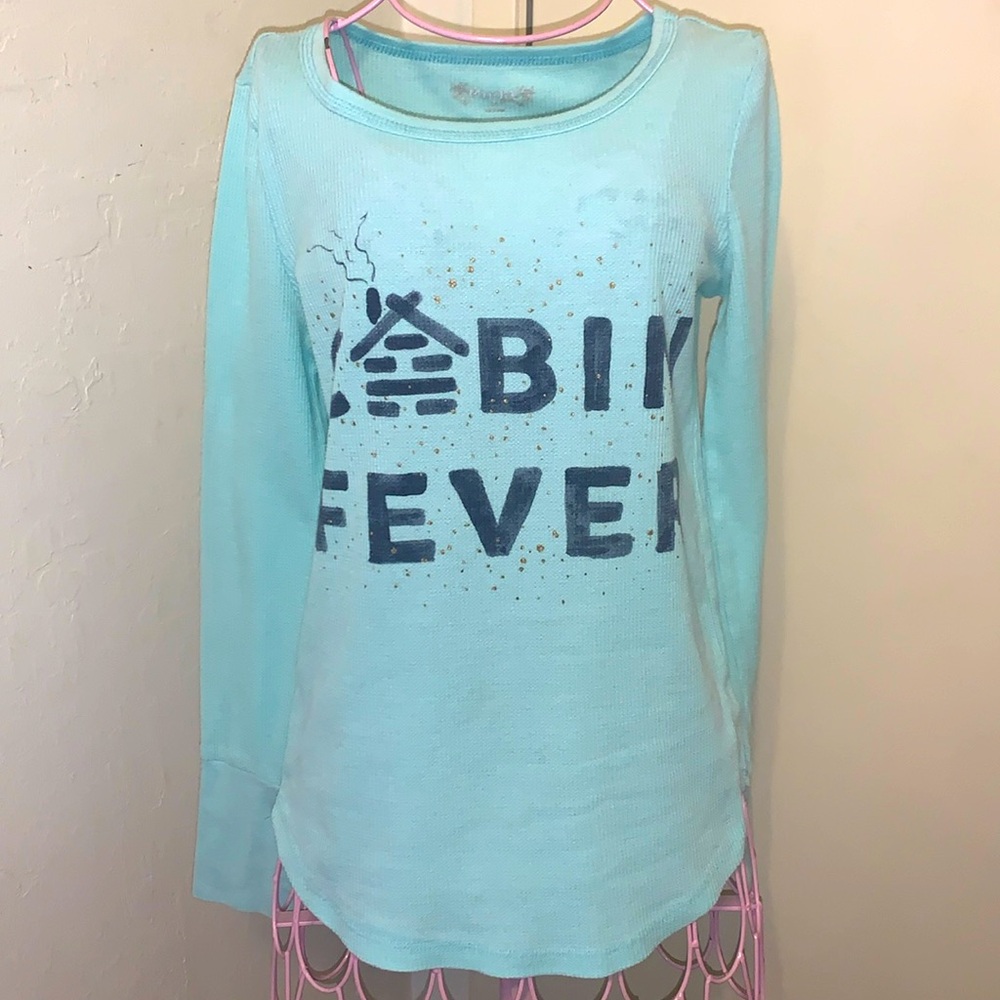 -Kids Girl Mudd green/blue multi "Cabin Fever" - Size 14 As Is